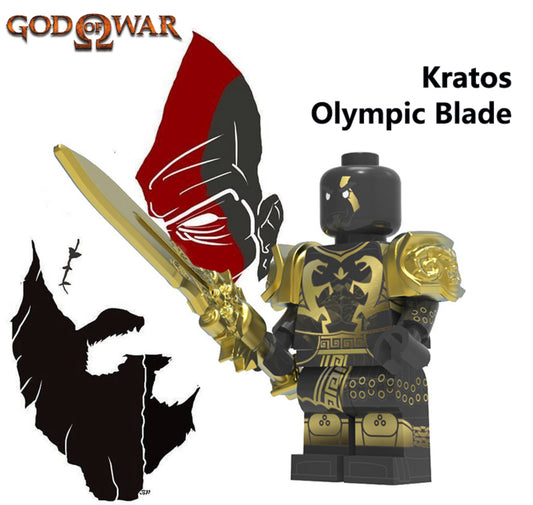 ♥️♥️MINIFIGURE GOD OF WAR UNIVERS : KRATOS OLYMPIC BLADE ♥️♥️custom