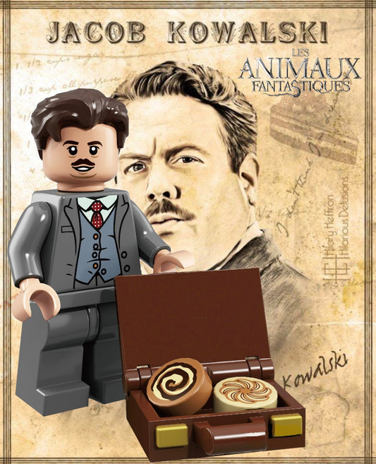 MINIFIGURE HARRY POTTER/ FANTASTIC BEASTS UNIVERS: JACOB KOWALSKI custom