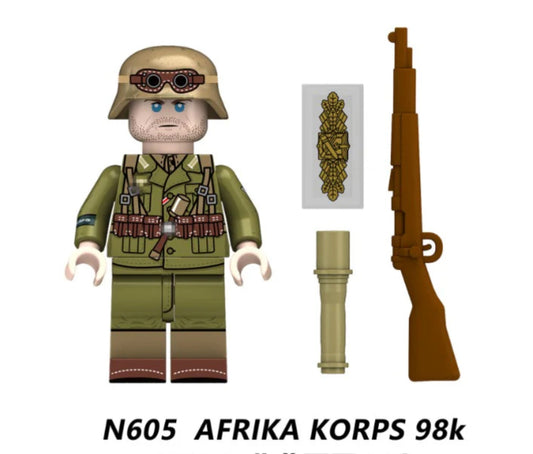 MINIFIGURE MILITAIRE UNIVERS: CORPS D’ AFRIQUE 98K  custom