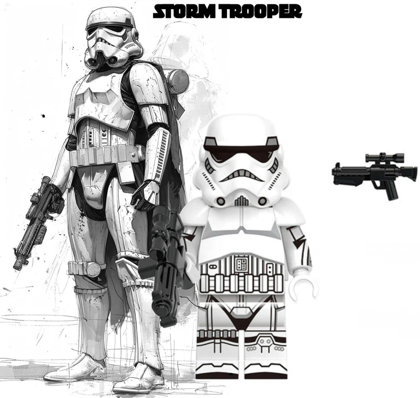 MINIFIGURE STAR WARS UNIVERS: STORMTROOPER  custom