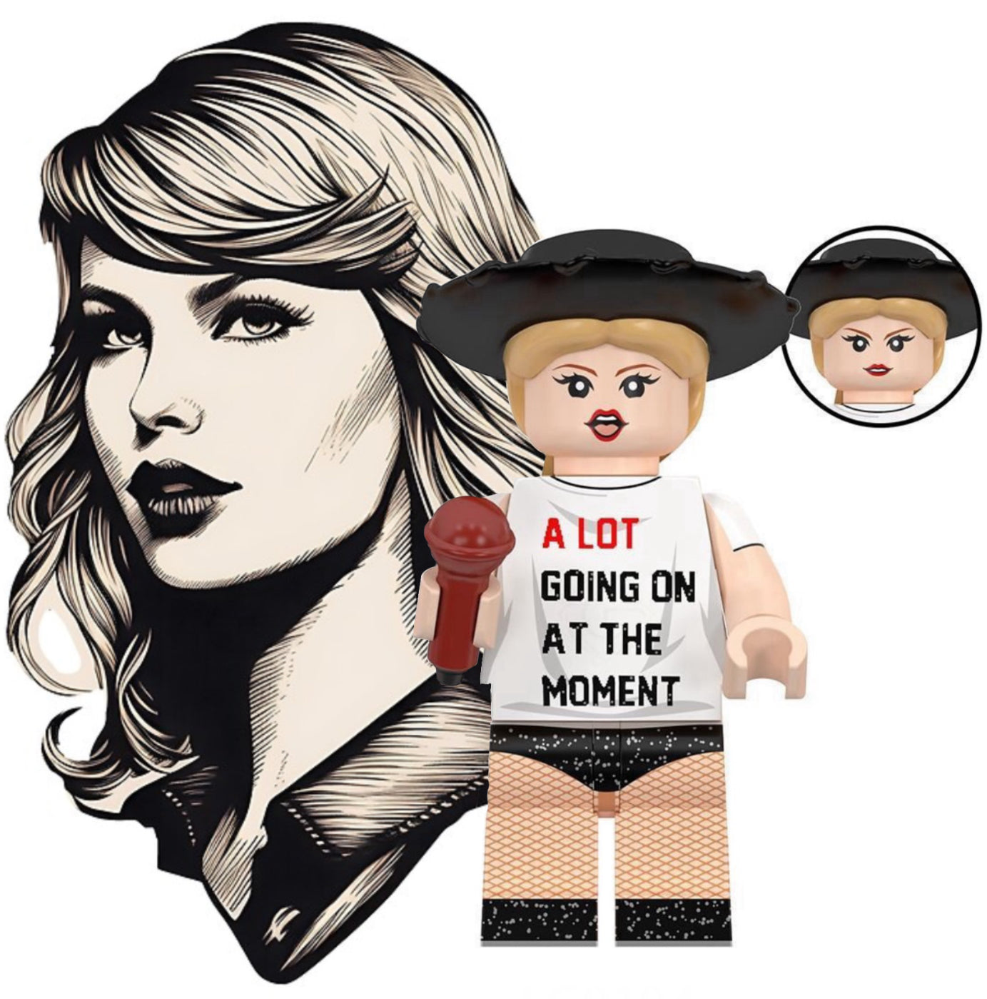 ♥️♥️♥️MINIFIGURE TAYLOR SWIFT ♥️♥️♥️Custom