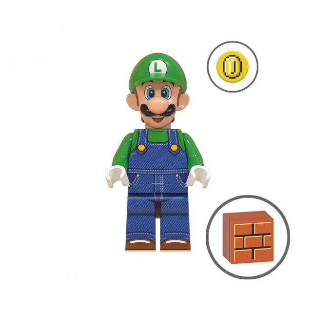 MINIFIGURE MARIO BROS UNIVERS: LUIGI custom