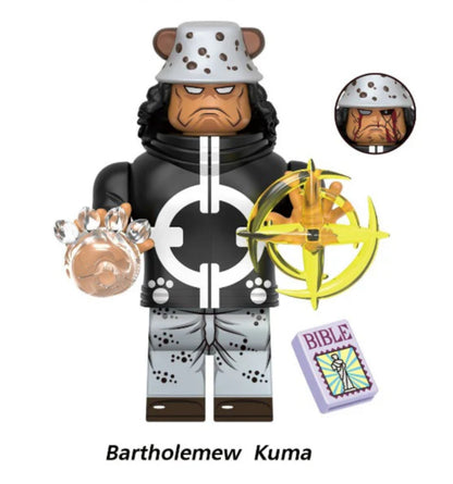 EDITION LIMITÉE ♥️♥️MINIFIGURE ONE PEACE: BARTHOLEMEW KUMA ♥️♥️custom