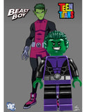 MINIFIGURE DC UNIVERS: BEAST BOY TEEN TITAN"RARE" custom(dernière pièce)