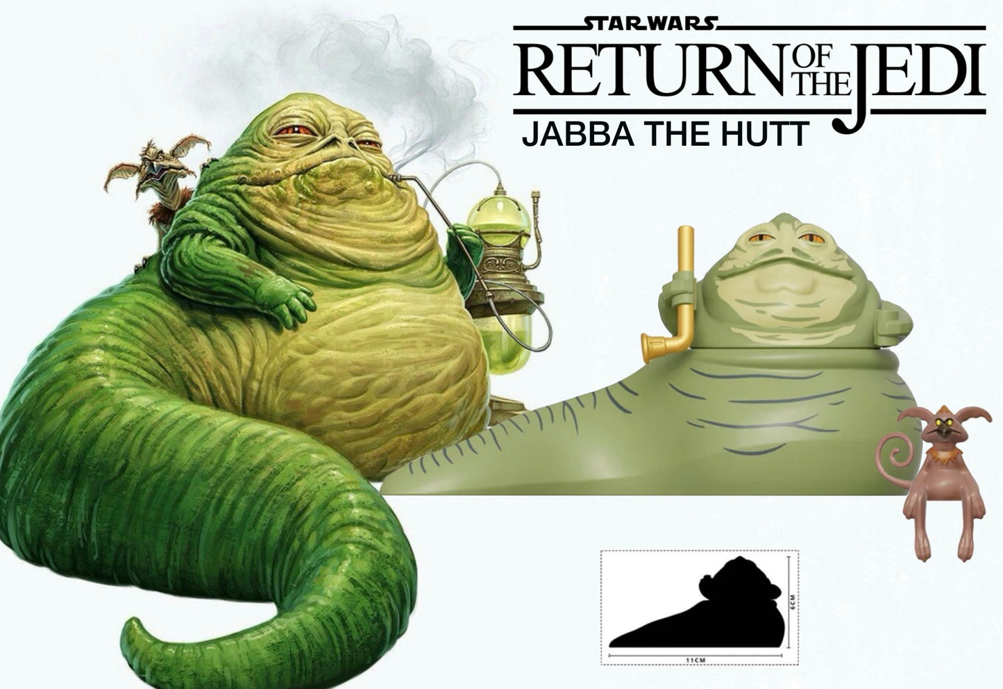 PREVENTE MINIFIGURE STAR WARS UNIVERS: JABBA THE HUTT WITH SALACIOUS CRUMB CUSTOM Disponibilité mi-septembre 2026