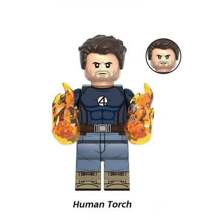 MINIFIGURE MARVEL DEADPOOL UNIVERS : HUMAN TORCH custom