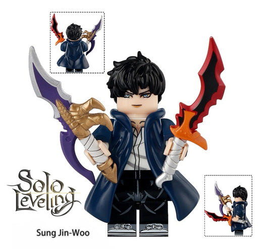 MINIFIGURE SOLO LEVELING UNIVERS: SUNG JIN-WOO (Coat blue)custom