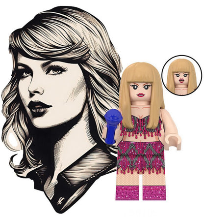 ♥️♥️♥️MINIFIGURE TAYLOR SWIFT ♥️♥️♥️Custom