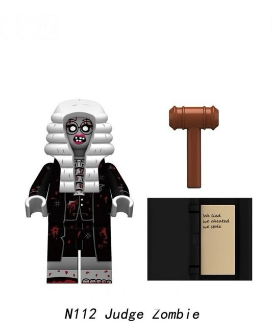 MINIFIGURE ZOMBIE UNIVERS : JUDGE ZOMBIE Custom