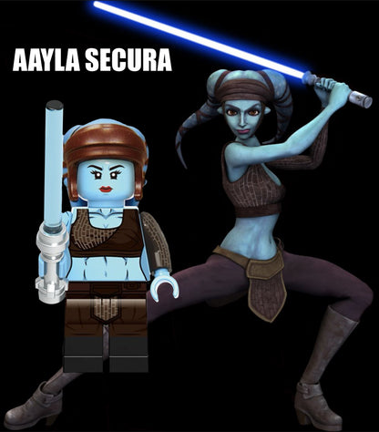 MINIFIGURE STAR WARS UNIVERS: AAYLA SECURA JEDI Custom