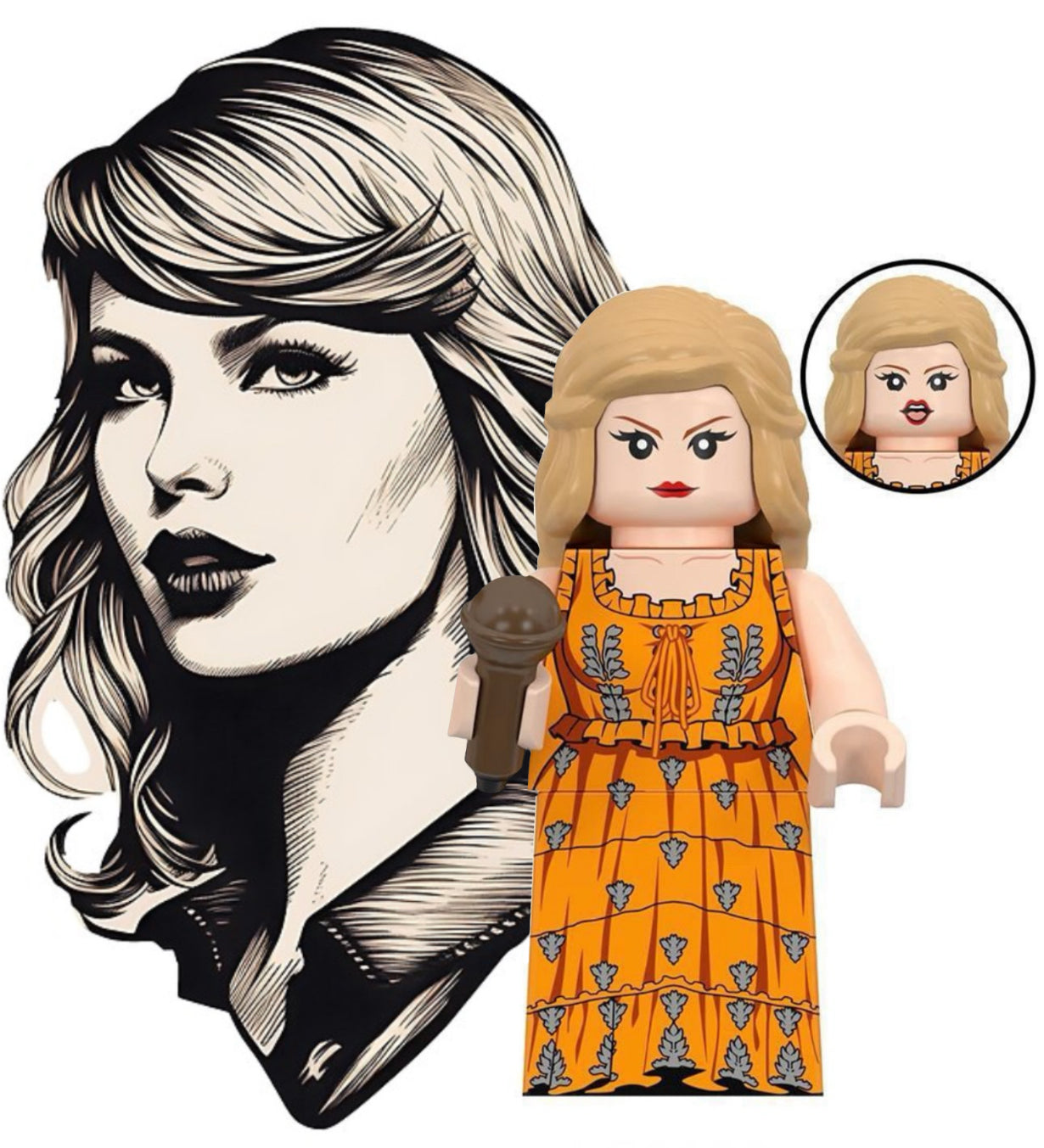 ♥️♥️♥️MINIFIGURE TAYLOR SWIFT ♥️♥️♥️Custom