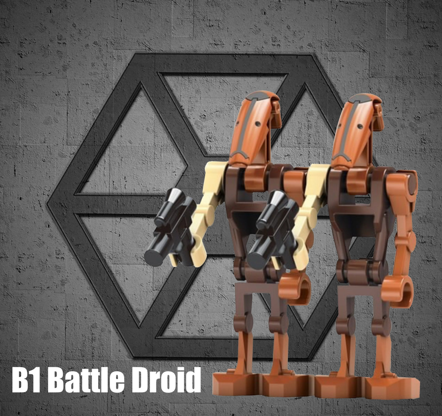 PREVENTE MINIFIGURE STAR WARS UNIVERS: 2 B1-BATTLE DROID custom Disponibilité fin février 2025