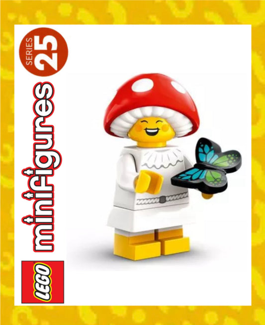 MINIFIGURE SÉRIES 25: la gnome au champignon "socle+fascicule" custom