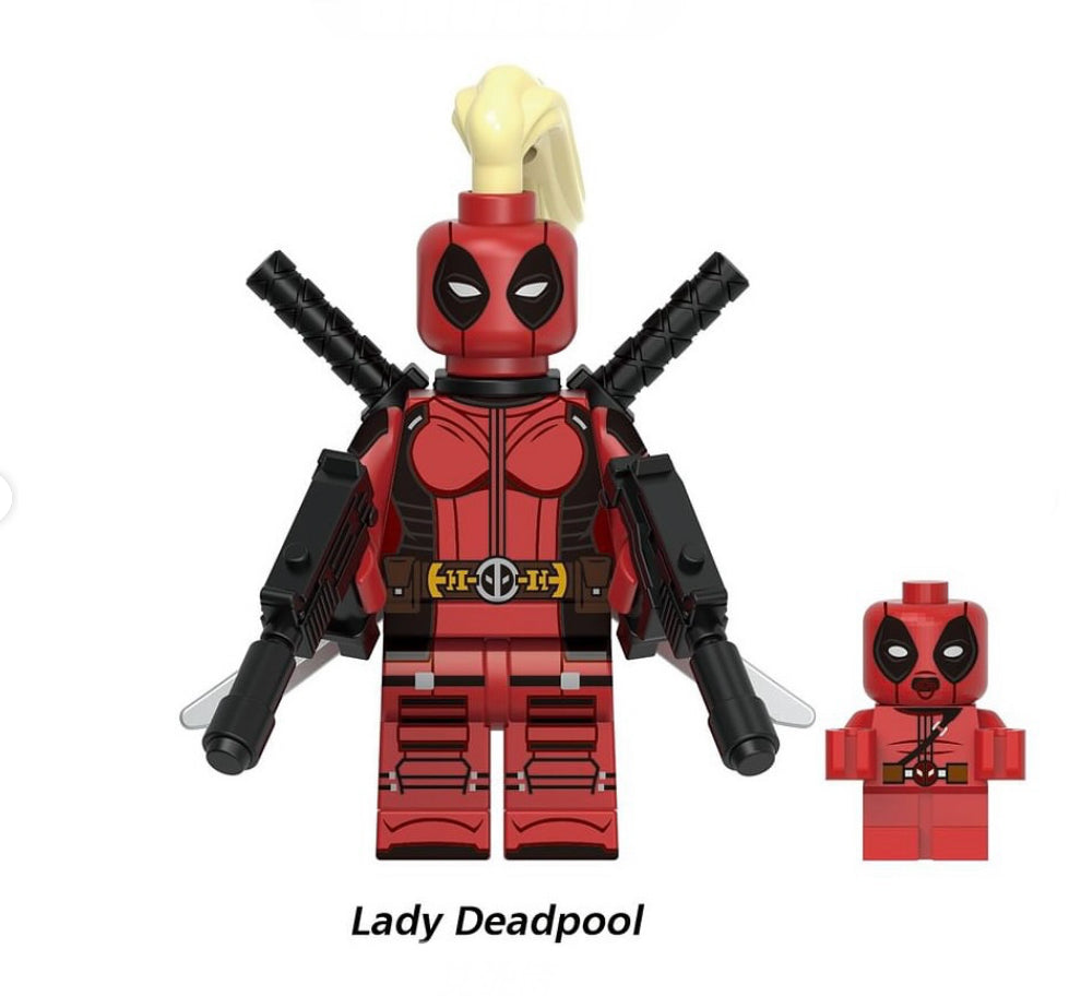 MINIFIGURE MARVEL DEADPOOL UNIVERS :LADY DEADPOOL custom