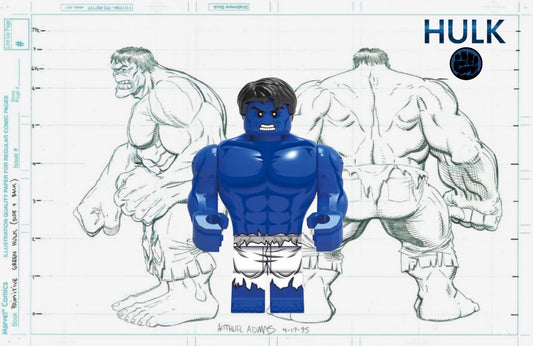 PREVENTE MINIFIGURE MARVEL UNIVERS: BLUE HULK custom Disponibilité fin Juin 2025