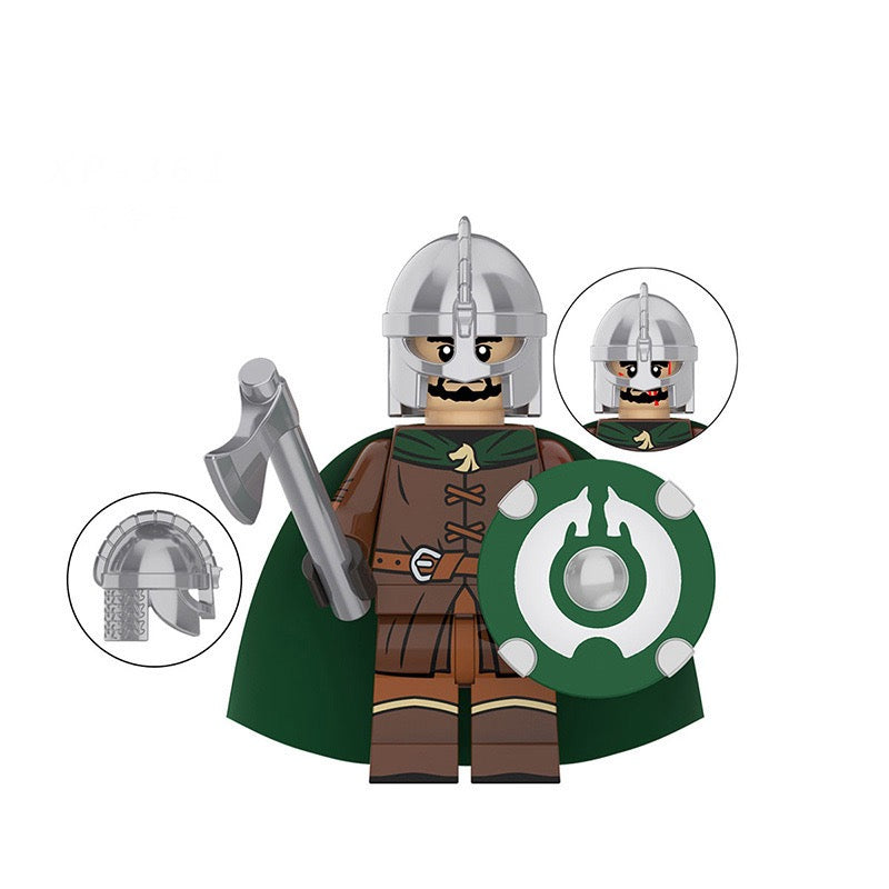 MINIFIGURE LOTR/ THE HOBBIT UNIVERS: ROHAN WARRIORS SOLDIER CUSTOM ...