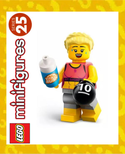 MINIFIGURE SÉRIES 25: la prof de fitness "socle+fascicule" custom