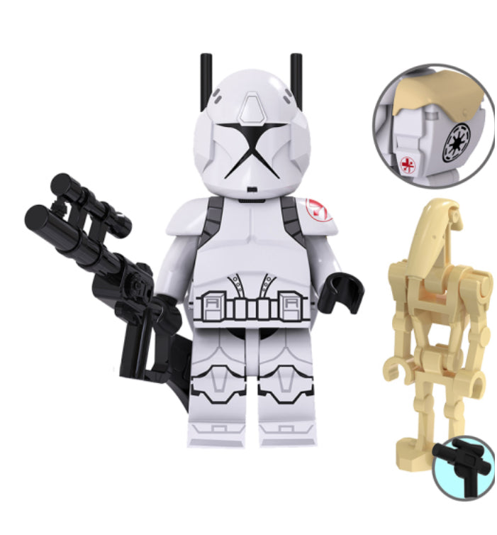 MINIFIGURE STEALTH COMMUNICATION CLONE TROOPER  custom