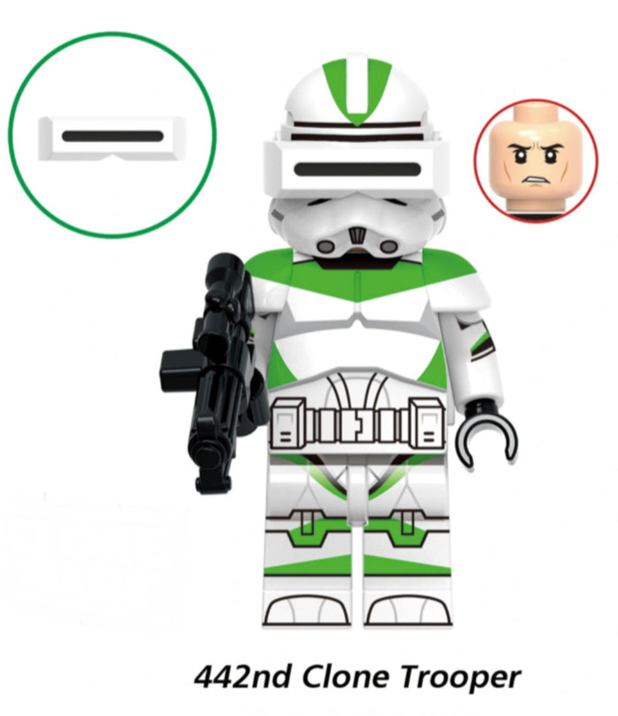 MINIFIGURE 442nd CLONE TROOPER Custom