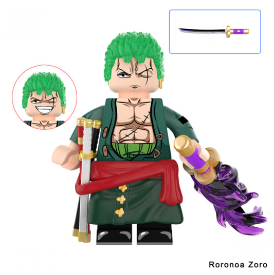 ♥️♥️MINIFIGURE RORONOA ZORO ♥️♥️custom