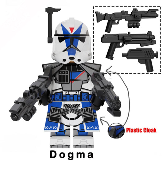 MINIFIGURE CLONETROOPER DOGMA + 3 ARMES "501éme" custom