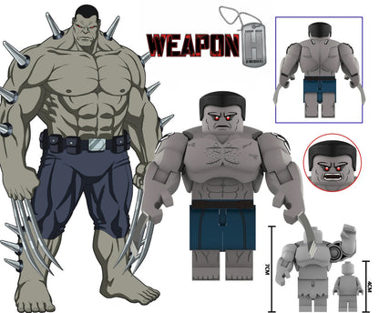 PRÉVENTE♥️♥️♥️BIG MINIFIGURE MARVEL UNIVERS: WEAPON H ♥️♥️♥️custom Disponibilité mi-decembre 2025