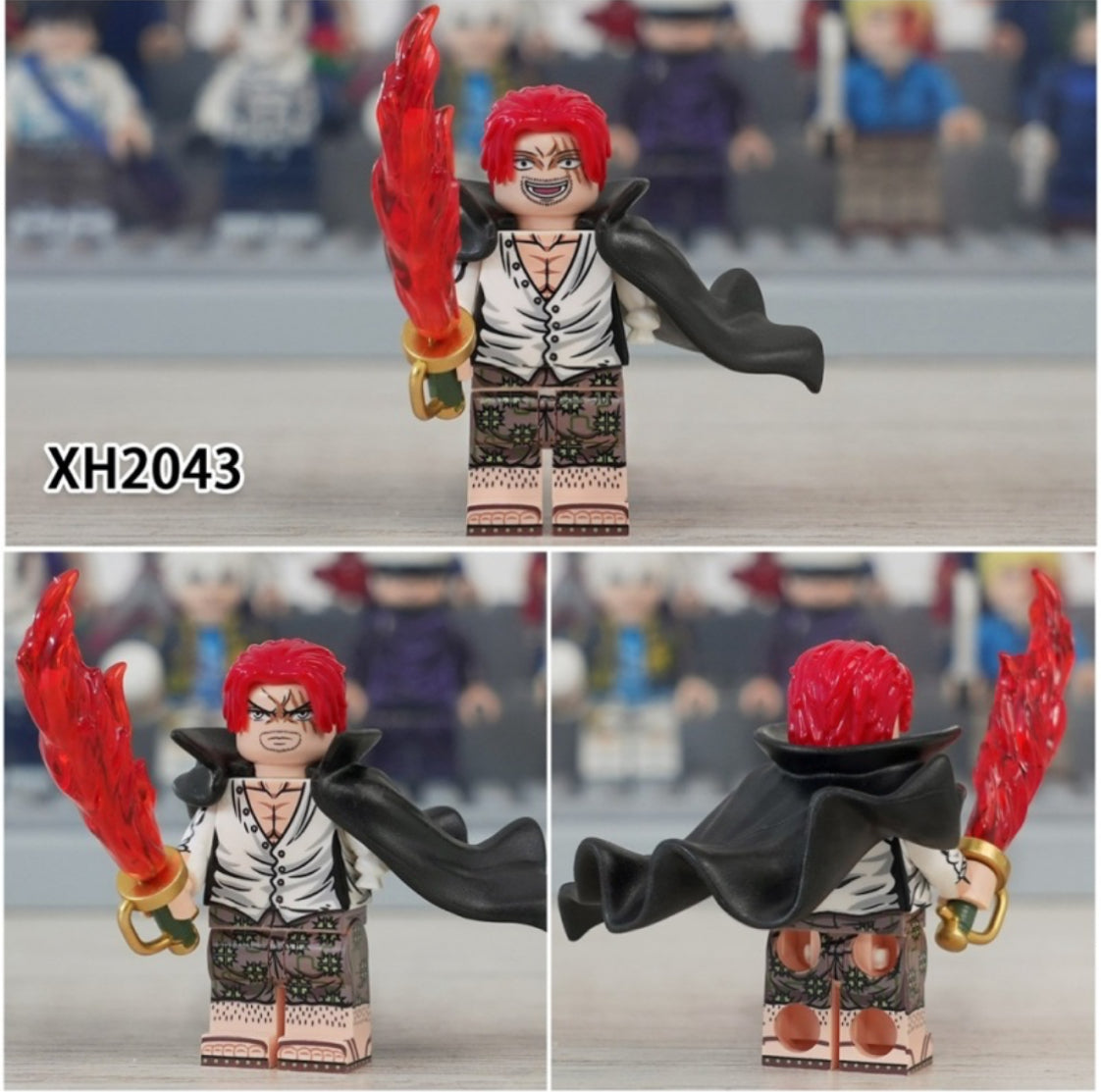 PREVENTE MINIFIGURE ONE PEACE UNIVERS: SHANKS custom Disponibilité fin octobre 2024