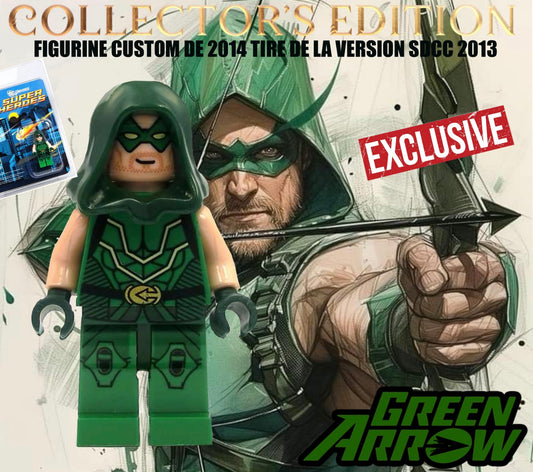 🤩🤩🤩MINIFIGURE ULTRA COLLECTOR DC UNIVERS 2014 : GREEN ARROW (VERSION SDDC 2013) 🤩🤩🤩custom introuvableeeeee ATTENTION SEULEMENT UNE PIÈCE EN STOCK