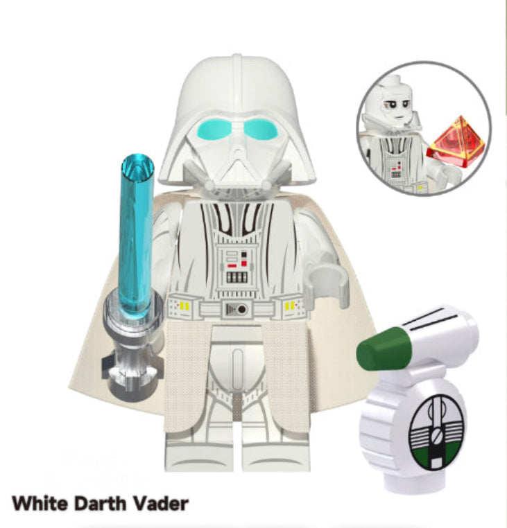 MINIFIGURE DARK VADOR WHITE + DROID custom