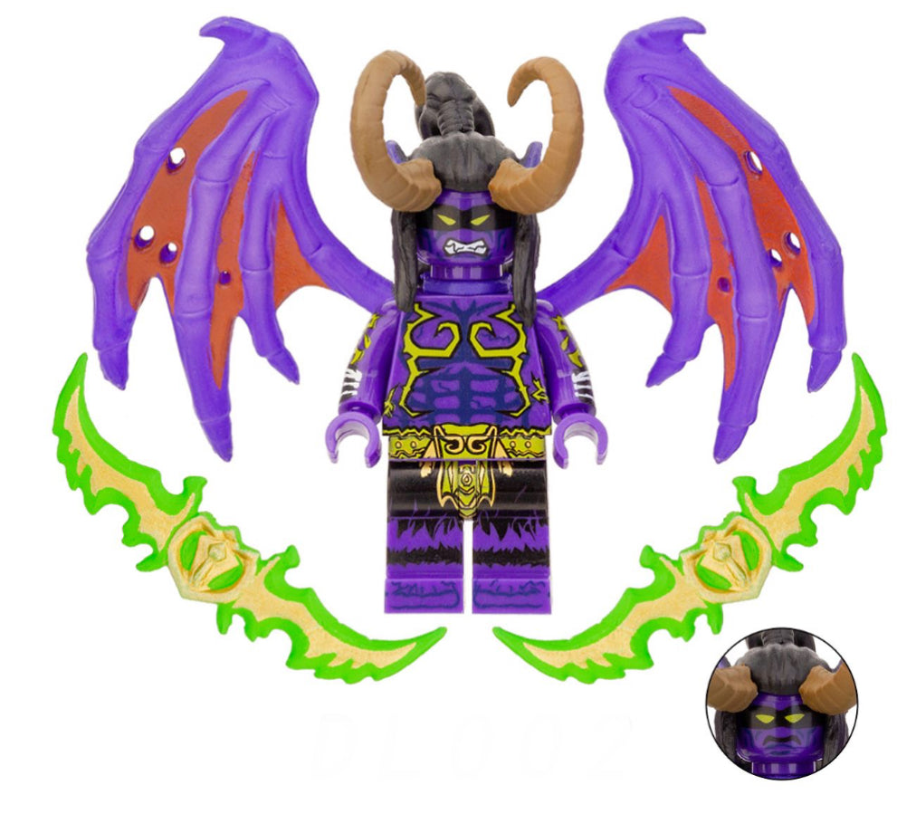 ♥️♥️MINIFIGURE WORLD OF WARCRAFT UNIVERS: Illidan Stormrage ♥️♥️♥️ custom