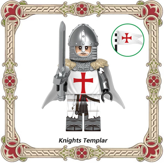 MINIFIGURE MÉDIÉVAL UNIVERS: KNIGHTS TEMPLAR custom