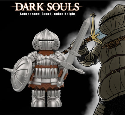 PREVENTE MINIFIGURE DARK SOÛLS UNIVERS: ONION KNIGHT(VERSION B) Custom Disponibilité fin septembre 2025