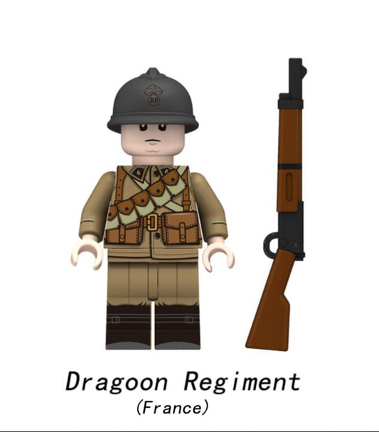 PREVENTE♥️♥️♥️MINIFIGURE MILITAIRE UNIVERS: WORLD WAR II DRAGON RÉGIMENT (FRENCH)♥️♥️♥️custom disponibilité fin Juin 2025