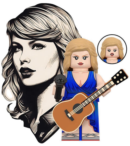 ♥️♥️♥️MINIFIGURE TAYLOR SWIFT ♥️♥️♥️Custom