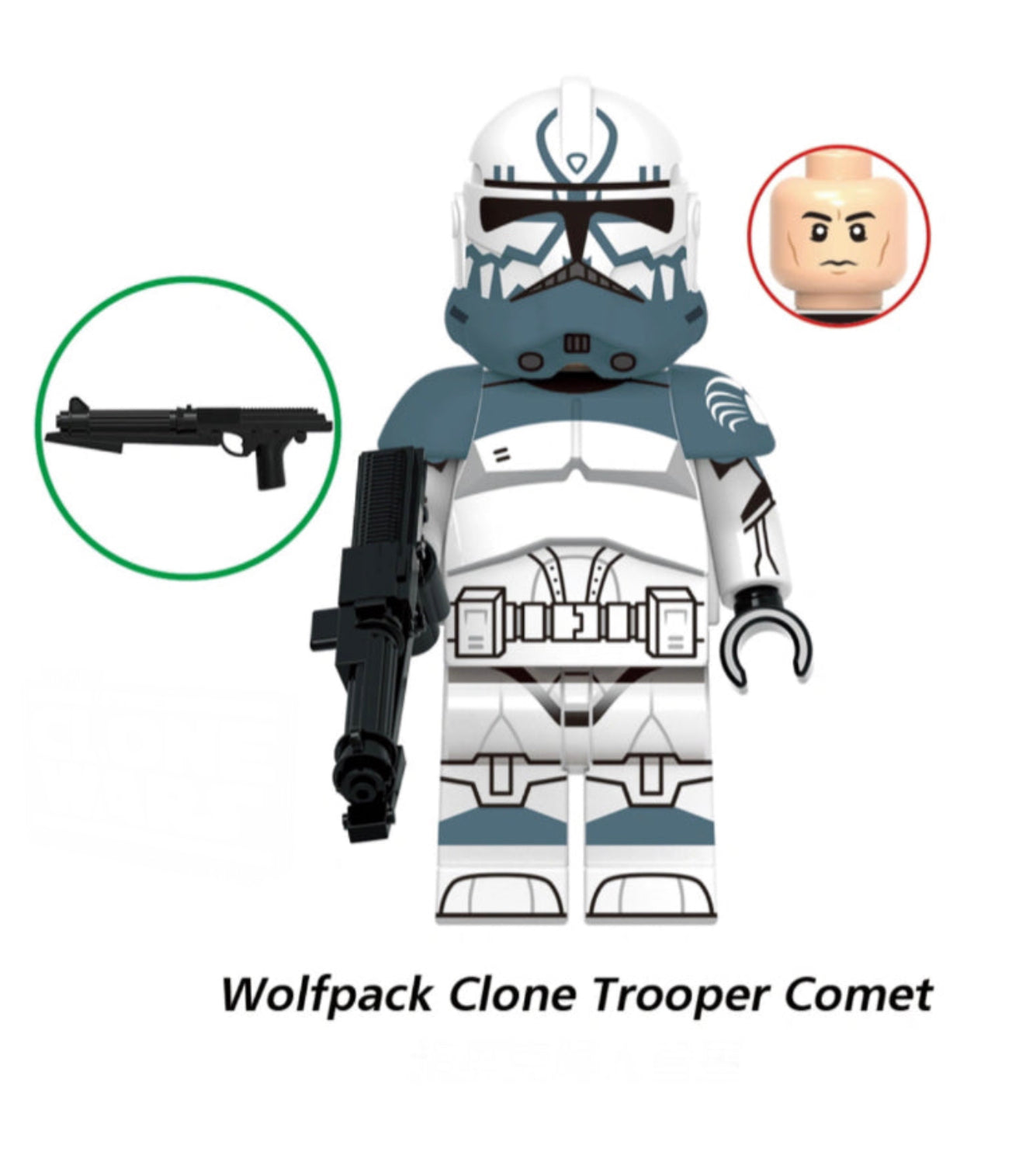 MINIFIGURE WOLFPACK CLONE TROOPER COMET Custom