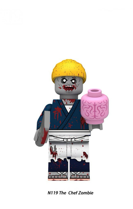 MINIFIGURE ZOMBIE UNIVERS : THE CHEF ZOMBIE Custom