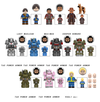 ♥️♥️TOP ZEDBRICK 2024 MINIFIGURE FALLOUT UNIVERS: T60 POWER ARMOR ♥️♥️CUSTOM