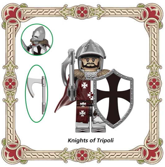 MINIFIGURE MÉDIÉVAL: SÉRIES Knight of Jerusalem and Tripoli  custom