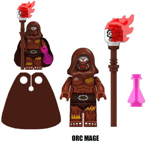 PREVENTE MINIFIGURE WORLD OF WARCRAFT UNIVERS: ORC MAGE custom Disponibilité fin Juin 2025