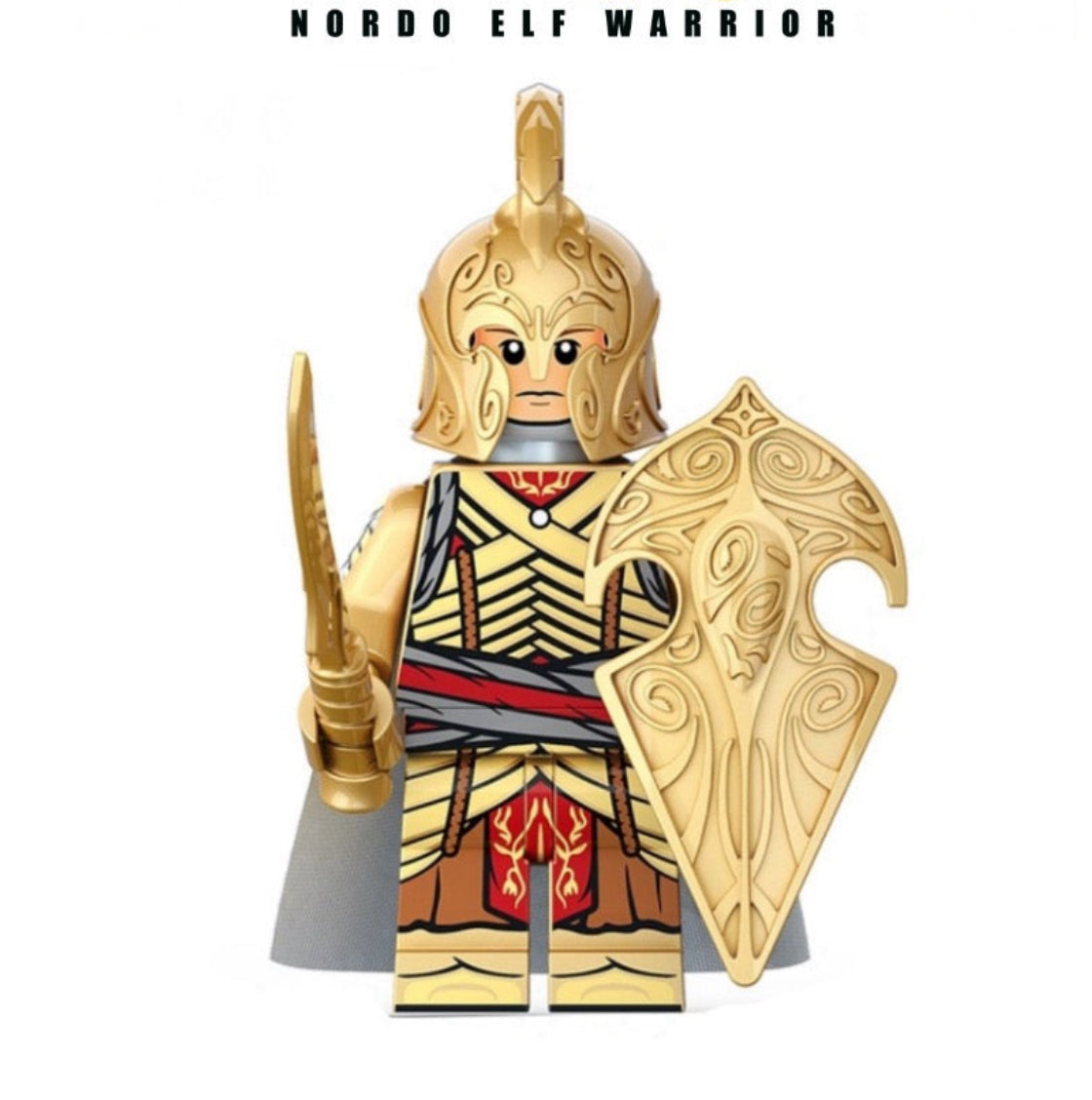 MINIFIGURE HOBBIT/LOTR  NORDO ELF WARRIOR custom