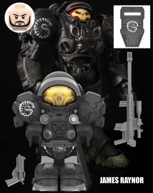 PREVENTE MINIFIGURE STARCRAFT UNIVERS: JAMES RAYNOR custom Disponibilité fin février 2025