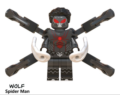 RARE MINIFIGURE MARVEL UNIVERS"RARE": WOLF SPIDERMAN custom