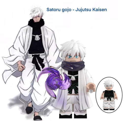 PREVENTE MINIFIGURE JUJUTSU KAISEN UNIVERS : SATORU GOJO custom Disponibilité Décembre 2024