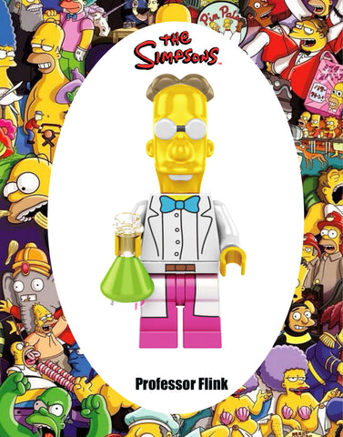 MINIFIGURE THE SIMPSON UNIVERS : PROFESSOR FLINK custom