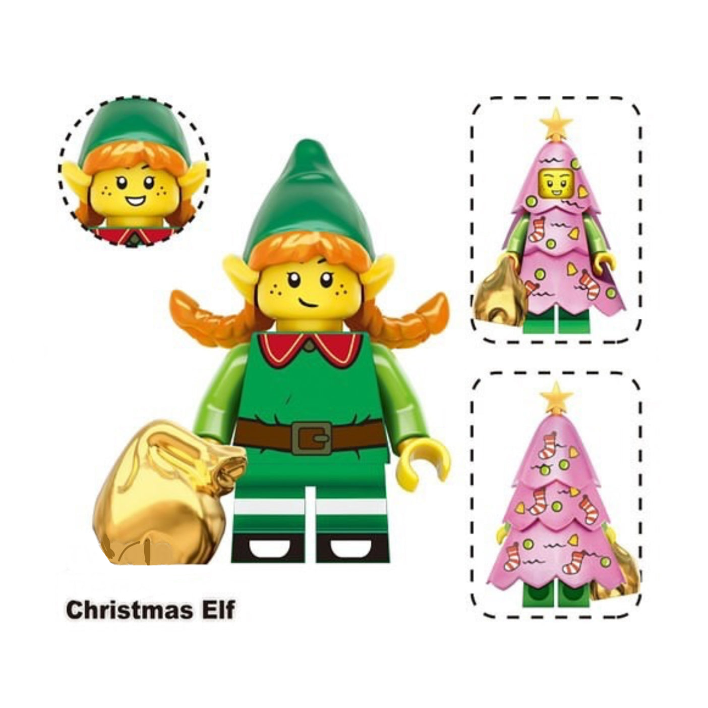 MINIFIGURE🎄 NOËL UNIVERS 🎄: CHRISMAS ELF custom