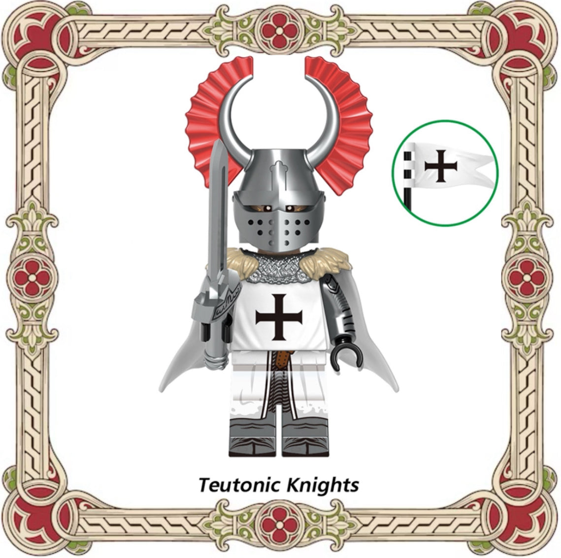 MINIFIGURE MÉDIÉVAL: SÉRIES TEUTONIC KNIGHTS custom