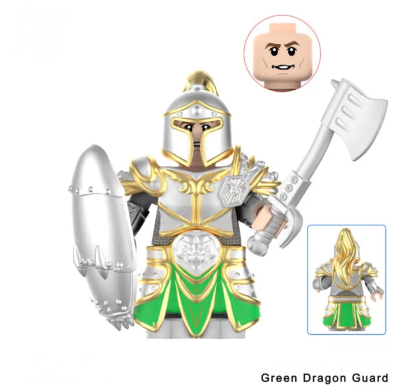 MINIFIGURE WORLD OF WARCRAFT UNIVERS: GREEN DRAGON GUARD custom