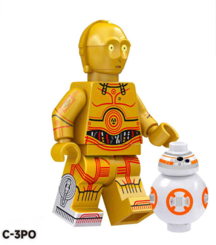 MINIFIGURE C3PO + DROID custom