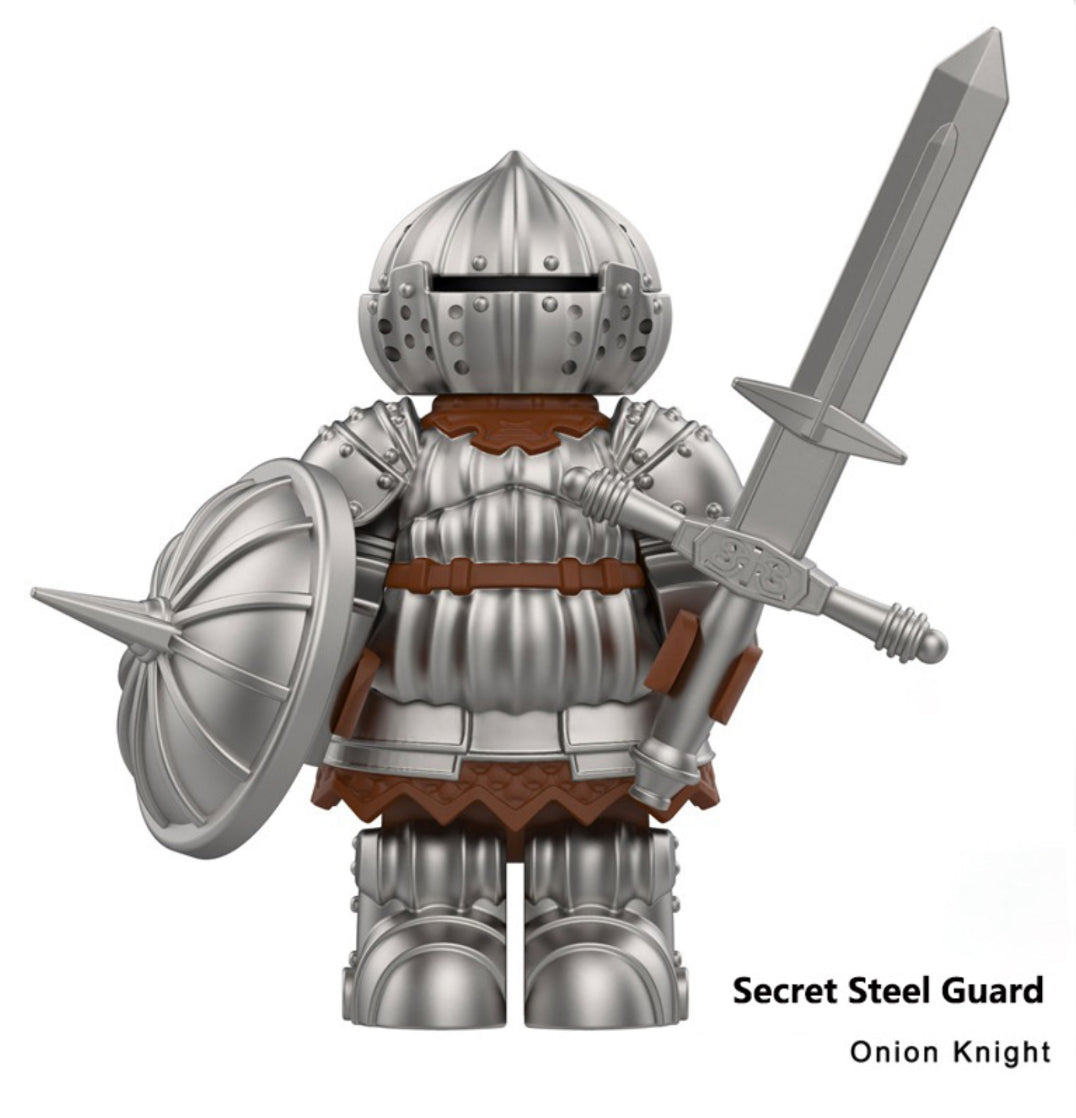 PREVENTE MINIFIGURE DARK SOÛLS UNIVERS: ONION KNIGHT(VERSION B) Custom Disponibilité fin septembre 2025