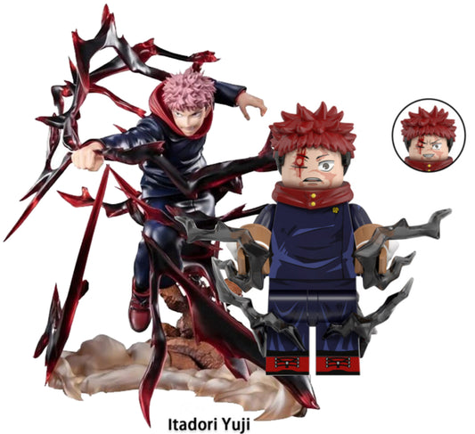 MINIFIGURE JUJUTSU KAISEN UNIVERS : ITADORI YUJI "SÉRIE LIMITÉE" custom